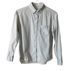 Uniqlo Women’s Pale Blue Casual Dress Shirt Small